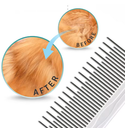 Pente de Agulha para Higiene de Animais de Estimação para Limpeza de Pelo (Peça Única)