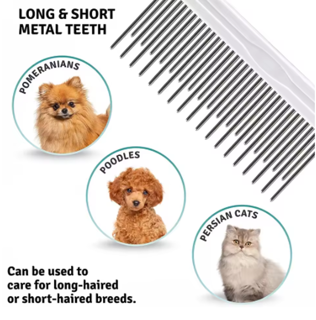 Pente de Agulha para Higiene de Animais de Estimação para Limpeza de Pelo (Peça Única)